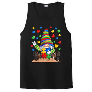 Autism Respect Love Support Gnome Autism Awareness Great Gift PosiCharge Competitor Tank