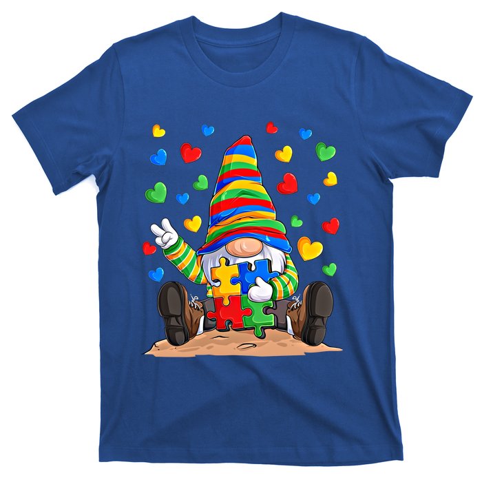 Autism Respect Love Support Gnome Autism Awareness Great Gift T-Shirt