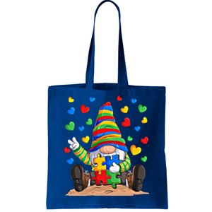 Autism Respect Love Support Gnome Autism Awareness Great Gift Tote Bag