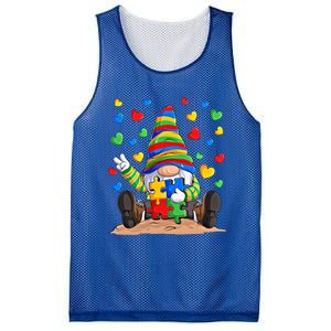 Autism Respect Love Support Gnome Autism Awareness Great Gift Mesh Reversible Basketball Jersey Tank