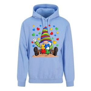 Autism Respect Love Support Gnome Autism Awareness Great Gift Unisex Surf Hoodie