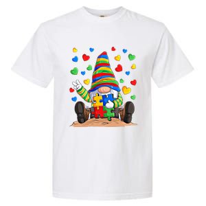 Autism Respect Love Support Gnome Autism Awareness Great Gift Garment-Dyed Heavyweight T-Shirt