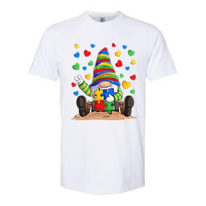 Autism Respect Love Support Gnome Autism Awareness Great Gift Softstyle CVC T-Shirt