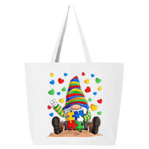 Autism Respect Love Support Gnome Autism Awareness Great Gift 25L Jumbo Tote