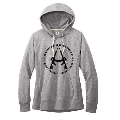 Anarchist Rifles Libertarian Firearm Anarchy Ancap Anarchist Women's Fleece Hoodie