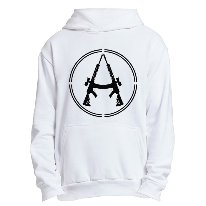 Anarchist Rifles Libertarian Firearm Anarchy Ancap Anarchist Urban Pullover Hoodie