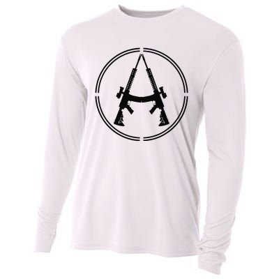 Anarchist Rifles Libertarian Firearm Anarchy Ancap Anarchist Cooling Performance Long Sleeve Crew