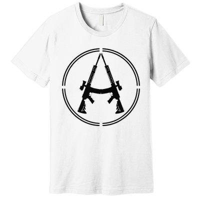 Anarchist Rifles Libertarian Firearm Anarchy Ancap Anarchist Premium T-Shirt