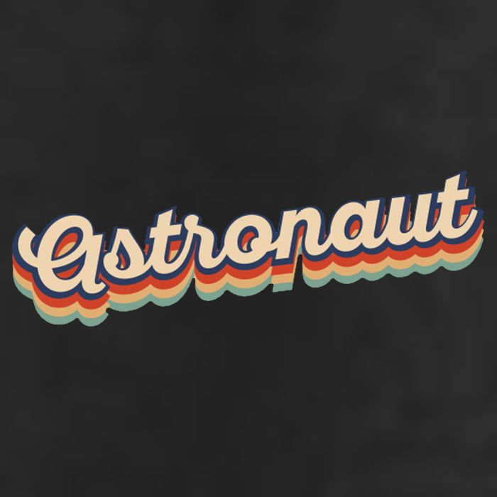 Astronaut Retro Logo 7 Panel Mesh Trucker Snapback Hat
