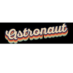 Astronaut Retro Logo Bumper Sticker