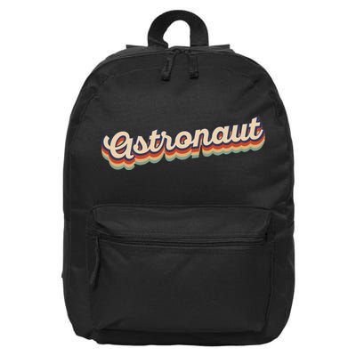 Astronaut Retro Logo 16 in Basic Backpack