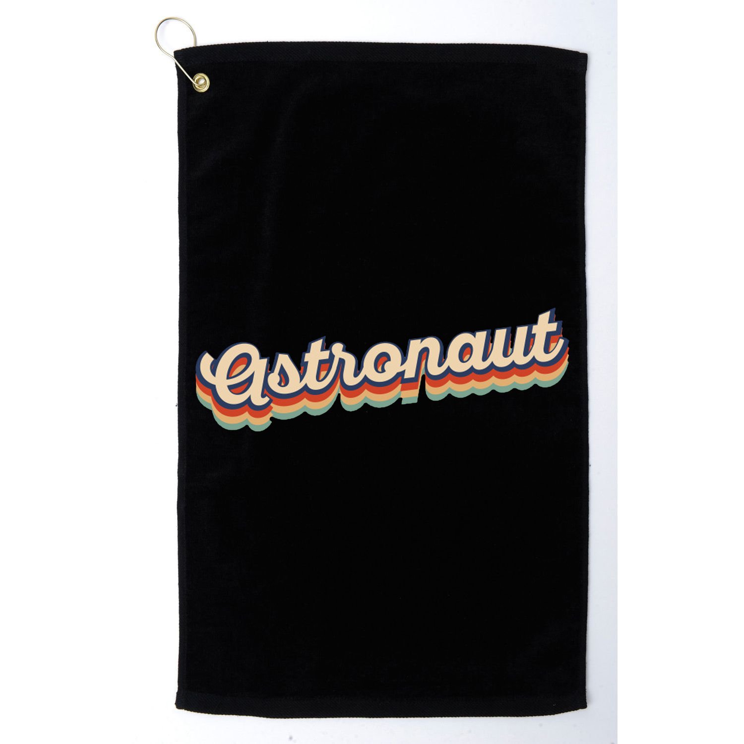 Astronaut Retro Logo Golf Towel