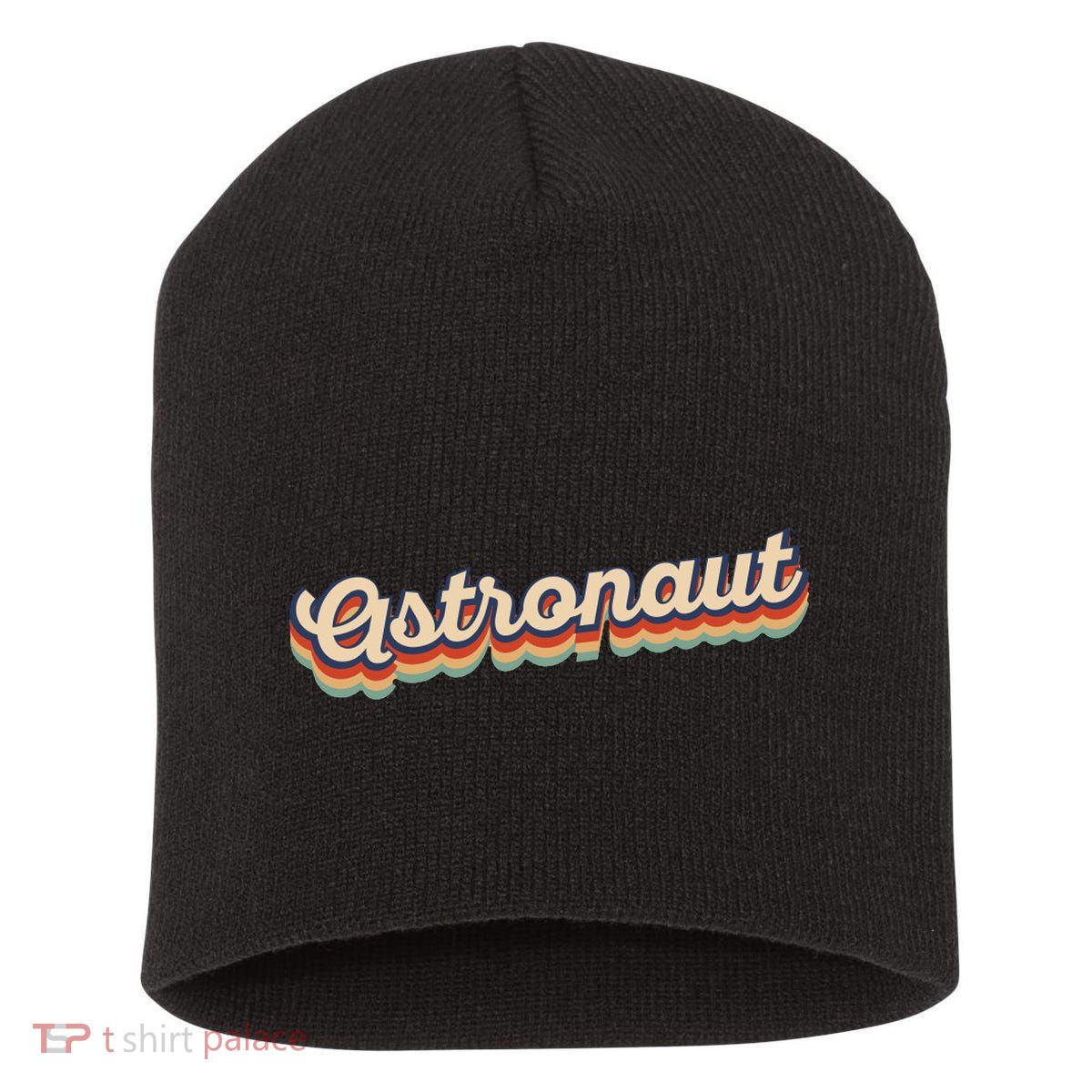 Astronaut Retro Logo Short Acrylic Beanie