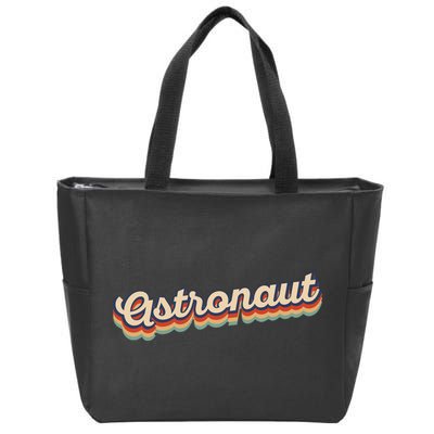 Astronaut Retro Logo Zip Tote Bag