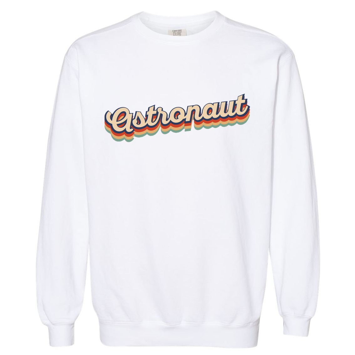 Astronaut Retro Logo Garment-Dyed Sweatshirt