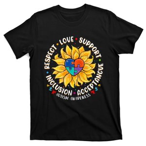 Autism  Respect Love Support Autism Awareness T-Shirt