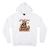 Autumn Raccoon Lover Gift For Fall Enthusiasts Hoodie