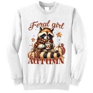 Autumn Raccoon Lover Gift For Fall Enthusiasts Sweatshirt