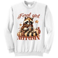 Autumn Raccoon Lover Gift For Fall Enthusiasts Sweatshirt