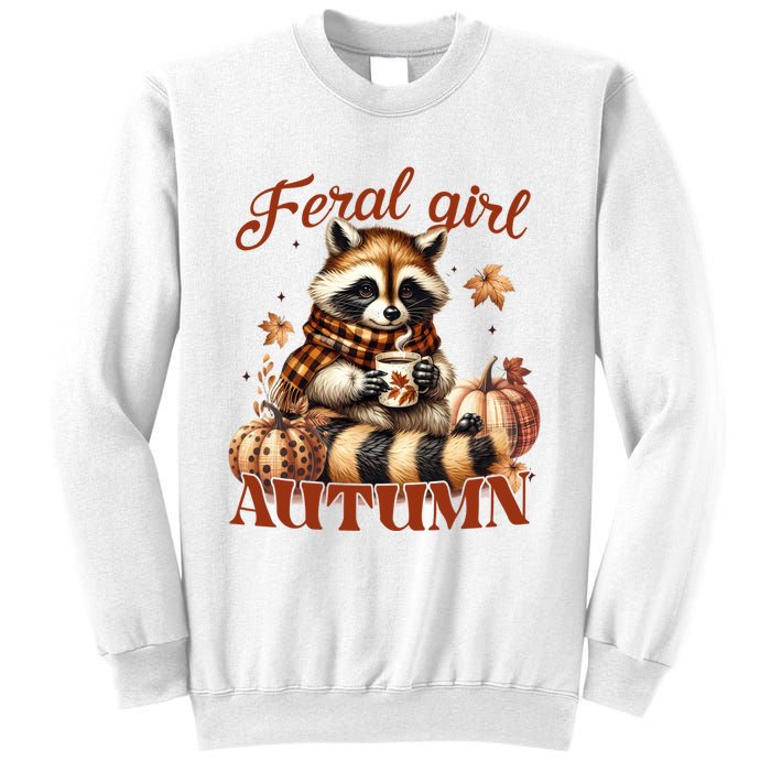 Autumn Raccoon Lover Gift For Fall Enthusiasts Sweatshirt