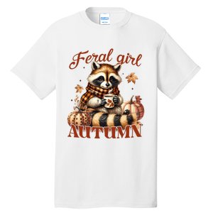 Autumn Raccoon Lover Gift For Fall Enthusiasts Tall T-Shirt