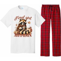 Autumn Raccoon Lover Gift For Fall Enthusiasts Pajama Set