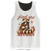 Autumn Raccoon Lover Gift For Fall Enthusiasts Mesh Reversible Basketball Jersey Tank