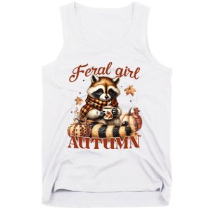 Autumn Raccoon Lover Gift For Fall Enthusiasts Tank Top