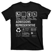 Admissions Representative Multitasking Job T-Shirt