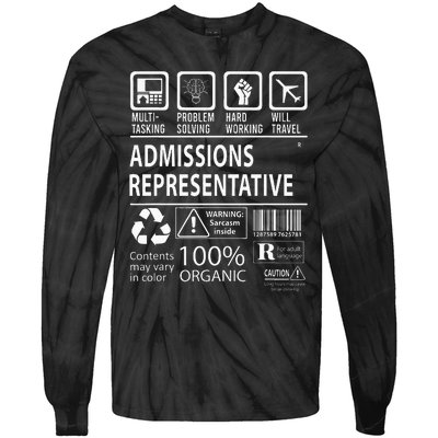 Admissions Representative Multitasking Job Tie-Dye Long Sleeve Shirt