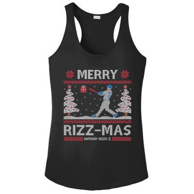 Anthony Rizzo Merry Rizzcute Giftmas Ladies PosiCharge Competitor Racerback Tank