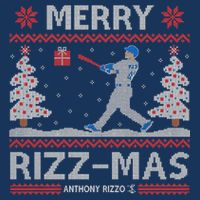 Anthony Rizzo Merry Rizzcute Giftmas 7 Panel Mesh Trucker Snapback Hat