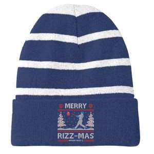 Anthony Rizzo Merry Rizzcute Giftmas Striped Beanie with Solid Band