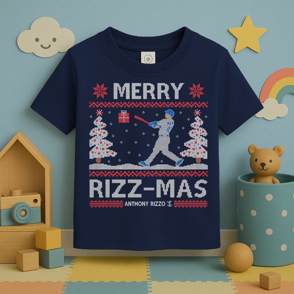 Anthony Rizzo Merry Rizzcute Giftmas Toddler T-Shirt