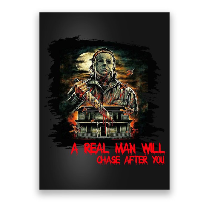 A Real Man Will Chase After You Horror Movie Poster