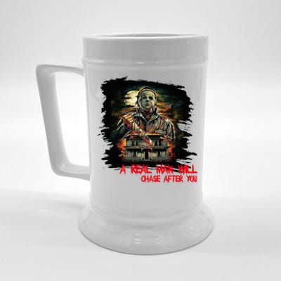 A Real Man Will Chase After You Horror Movie Beer Stein