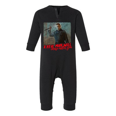 A Real Man Will Chase After You, Halloween Horror Movies Infant Fleece One Piece