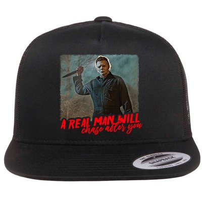 A Real Man Will Chase After You, Halloween Horror Movies Flatbill Hat