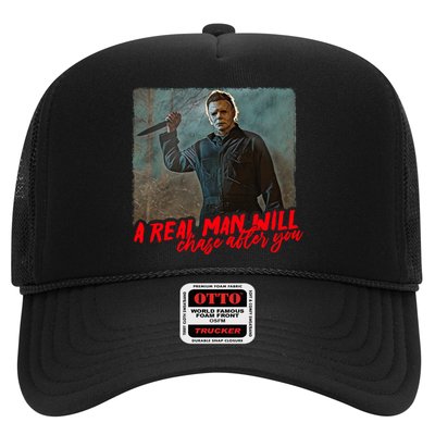 A Real Man Will Chase After You, Halloween Horror Movies Trucker Hat