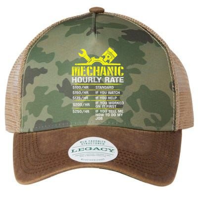 Auto Repair Mechanic Labor Rates Funny Mechanic Hourly Rate Legacy Tie Dye Trucker Hat