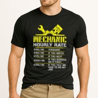 Auto Repair Mechanic Labor Rates Funny Mechanic Hourly Rate Cooling Performance Crew T-Shirt