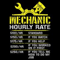 Auto Repair Mechanic Labor Rates Funny Mechanic Hourly Rate City Backpack