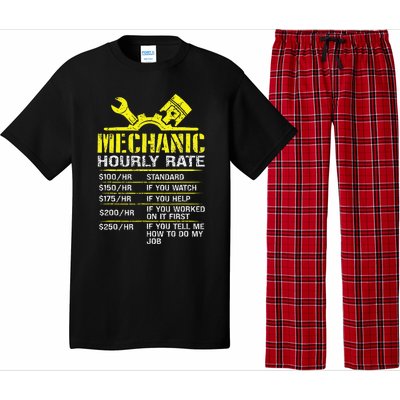 Auto Repair Mechanic Labor Rates Funny Mechanic Hourly Rate Pajama Set