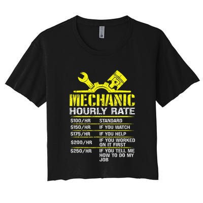 Auto Repair Mechanic Labor Rates Funny Mechanic Hourly Rate Crop Top