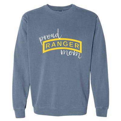 Army Ranger Mom Gift Proud Ranger Mom Tab Gift Garment-Dyed Sweatshirt