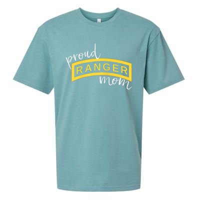 Army Ranger Mom Gift Proud Ranger Mom Tab Gift Sueded Cloud Jersey T-Shirt