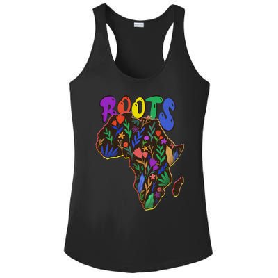 African Roots Meaningful Gift I'm Black History Meaningful Gift Melanin African Ladies PosiCharge Competitor Racerback Tank