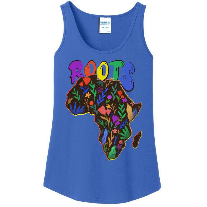 African Roots Meaningful Gift I'm Black History Meaningful Gift Melanin African Ladies Essential Tank