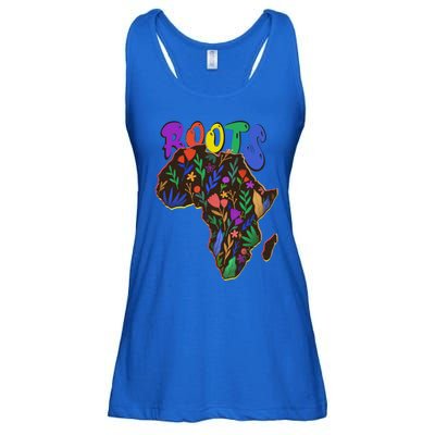 African Roots Meaningful Gift I'm Black History Meaningful Gift Melanin African Ladies Essential Flowy Tank