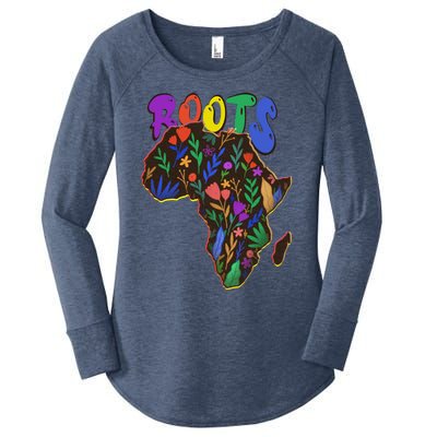 African Roots Meaningful Gift I'm Black History Meaningful Gift Melanin African Women's Perfect Tri Tunic Long Sleeve Shirt